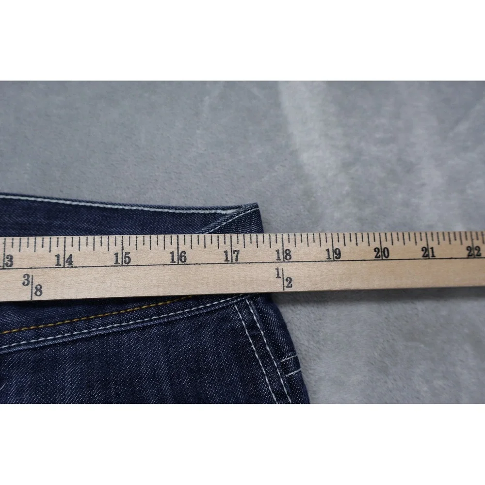 Southpole Jeans Men 34x33 Dark Wash Blue Contrast Denim Straight Relax Boot Y2K‎